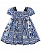Сине-белое платье с принтом &quot;майолика&quot; Dolce&Gabbana | Фото 3