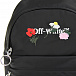 Черный рюкзак с цветочным декором, 30x26x9 см Off-White | Фото 5