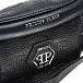 Черная сумка на пояс с вышитым логотипом 37x13x7 см Philipp Plein | Фото 5