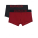 Трусы-боксеры, комплект из 2 штук, красный, черный Calvin Klein | Фото 1