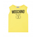 Желтая футболка без рукавов Moschino | Фото 1
