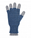 Серо-синие перчатки из шерсти Il Trenino | Фото 3