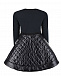 Черное платье со стеганой юбкой Moncler | Фото 3