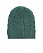 Зеленая шапка из шерсти с отворотом Moncler | Фото 2