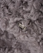 Серая шуба с кудрявым мехом Ploomle | Фото 9