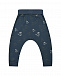 Темно-синие спортивные брюки с принтом &quot;вертолеты&quot; Sanetta Kidswear | Фото 2