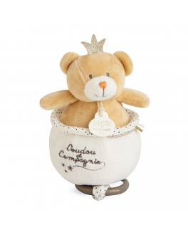 Мягкая игрушка &quot;Мишка маленький принц&quot;, музыкальная игрушка Doudou et Compagnie 22 , арт. DC3521 | Фото 1