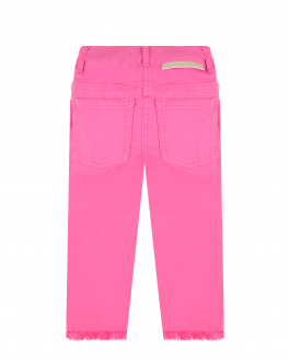 Розовые джинсы с бахромой Stella McCartney Розовый, арт. 8Q6HN0 Z0156 510 | Фото 2
