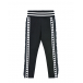 Черные спортивные брюки с лампасами и рюшами Moncler | Фото 1
