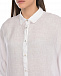 Удлиненная белая рубашка 120% Lino | Фото 6