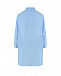 Удлиненная голубая рубашка 120% Lino | Фото 6