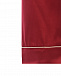 Шелковая пижама бордового цвета с декором на рукавах  | Фото 17