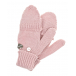 Розовые перчатки с откидным верхом Il Trenino | Фото 1