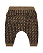 Коричневые брюки с добавлением кашемира Fendi | Фото 2