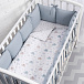 Защита для детской кроватки (бампер универсальный)&quot;Soft Cotton&quot; (Голубой) PERINA | Фото 3