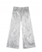 Серебристые широкие брюки Genny | Фото 1