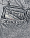 Серые зауженные джинсы Diesel | Фото 4