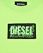 Салатовая футболка с логотипом &quot;Diesel Braves&quot;  | Фото 3