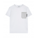 Белая футболка с накладным карманом Neil Barrett | Фото 1