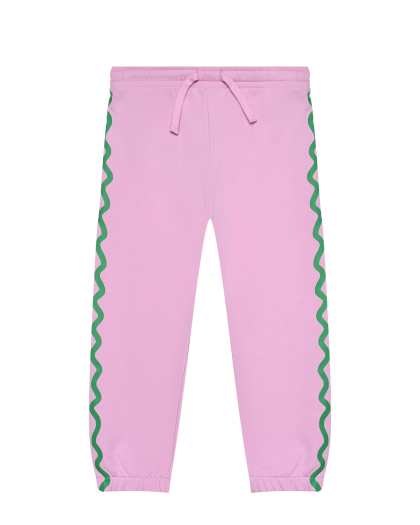 Спортивные брюки с зелеными лампасами Stella McCartney | Фото 1