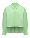 Асимметричная рубашка, зеленая MM6 Maison Margiela | Фото 1