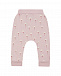 Розовые спортивные брюки с принтом &quot;деревья&quot; Sanetta Pure | Фото 2
