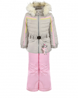 Двухцветный комплект с курткой и полукомбинезоном Poivre Blanc , арт. W20-1002-BBGL/A MRGR/W20-1024-BBGL APK5 | Фото 1