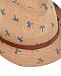 Бежевая шляпа с принтом &quot;пальмы&quot; MaxiMo | Фото 3