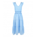 Голубое приталенное платье 120% Lino | Фото 1
