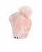 Розовая шапка из овчины с помпонами Ploomlé | Фото 4