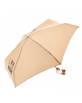 Бежевый зонт с брелоком Moschino Бежевый, арт. 8061 DARK BEIGE | Фото 2