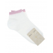 Белые носки с розовой отделкой люрексом Story Loris | Фото 1