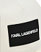 Бейсболка с логотипом, белая Karl Lagerfeld kids | Фото 3