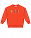 Оранжевый свитшот с разноцветным лого Moschino | Фото 4