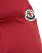 Красное пуховое пальто с глянцевыми вставками Moncler | Фото 5