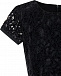 Черное платье с кружевной отделкой Monnalisa | Фото 4