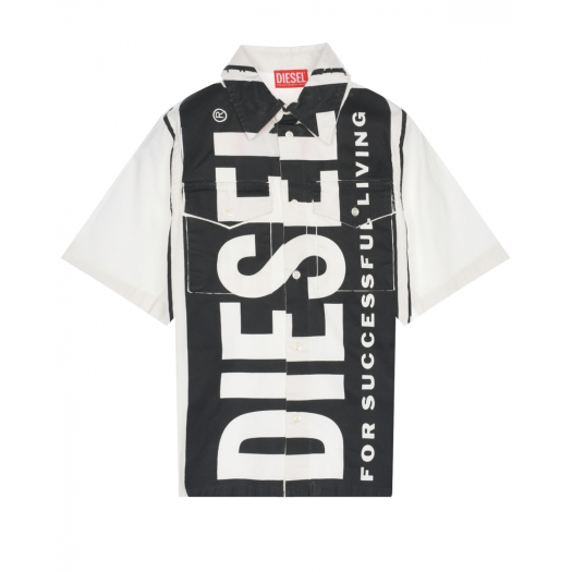 Рубашка с крупным лого Diesel | Фото 1