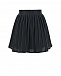 Черная трикотажная плиссированная юбка Aletta | Фото 3