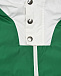 Зеленая ветровка с белым капюшоном Moncler | Фото 3