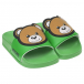 Зеленые шлепки с медвежонком Moschino | Фото 1