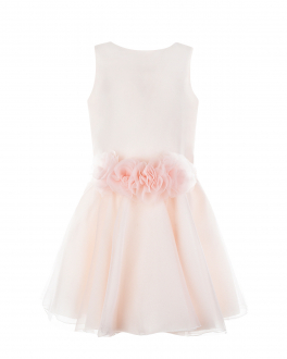 Розовое платье с цветами на талии Aletta Розовый, арт. AL00736-36CIN 566 | Фото 1