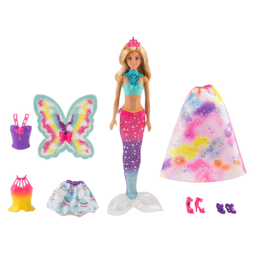 Кукла &quot;Сказочная принцесса-фея-русалка&quot; Barbie | Фото 1