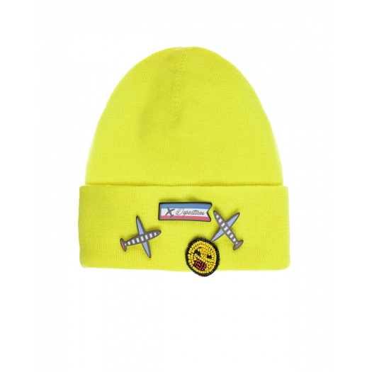 Желтая шапка с самолетиками Regina | Фото 1