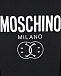 Черная спортивная куртка с белым лого Moschino | Фото 3