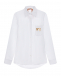 Белая рубашка с золотистым логотипом No. 21 | Фото 1