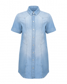 Синее джинсовое платье Dondup Синий, арт. DFAB179C DS041 4015 | Фото 1