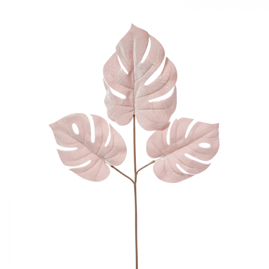 Декор &quot;Ветка с 3 розовыми листьями&quot; 68 см Arpimex | Фото 1