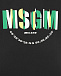 Черная футболка с крупным логотипом на спине MSGM | Фото 4