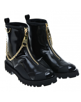 Утепленные черные ботинки Dolce&Gabbana Черный, арт. D11071 AQ673 8B956 | Фото 1