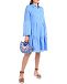 Голубое платье с рукавами-клеш 120% Lino | Фото 2